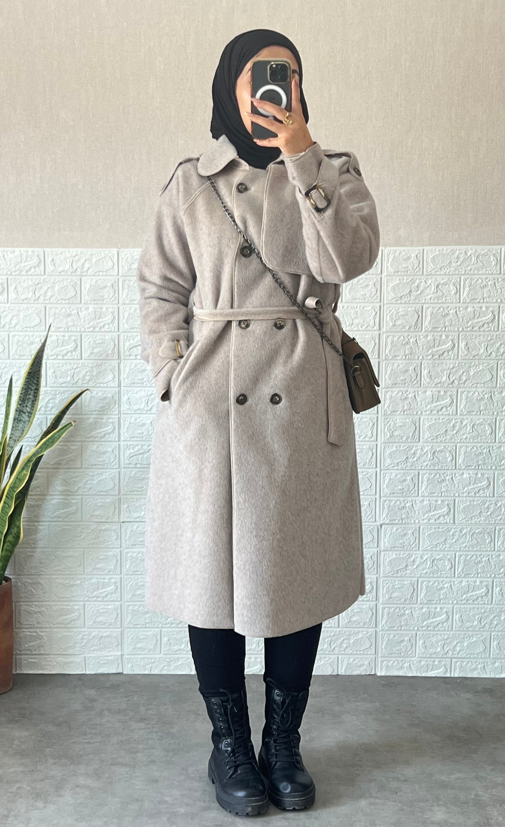 Manteau peau de lapin